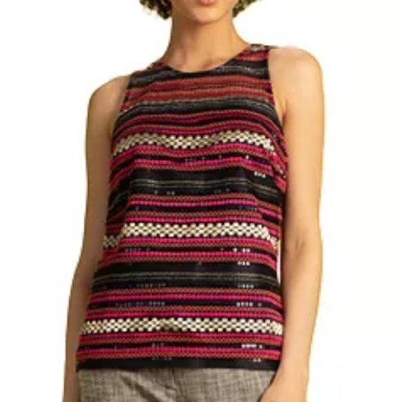 TRINA TURK Jet Set Jungle Collection Top - Picture 1 of 6